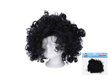 Paruka černá, kudrnatá