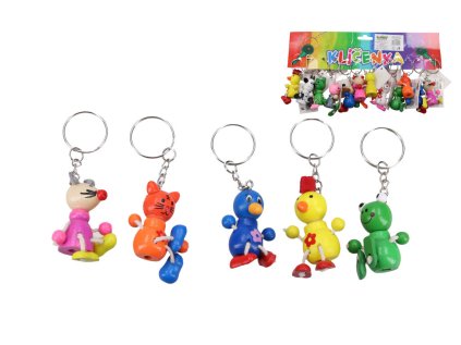 Klíčenka zvířátko dřevěná