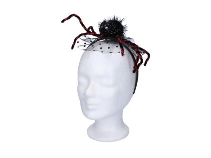 Čelenka pavouk 19 cm - červený, zlatý