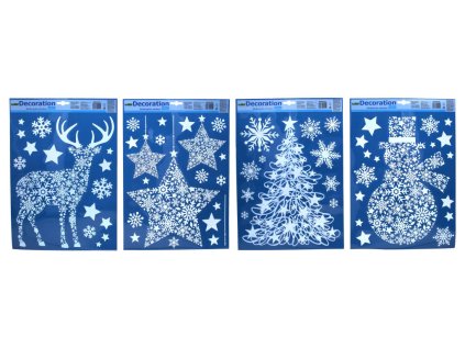 Dekorace okenní 41x29 cm VÁNOCE
