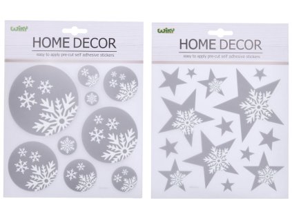 Dekorace na zeď/okno 22,9x18,5 cm VÁNOCE