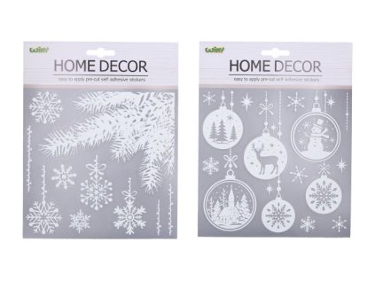 Dekorace na zeď/okno 22,9x18,4 cm VÁNOCE