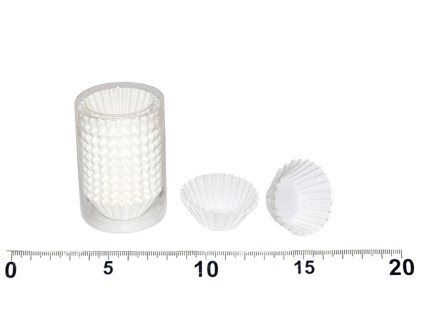 Košíčky cukrářské bílé 6cm (pr.3cm, v.1,5cm) - 200ks