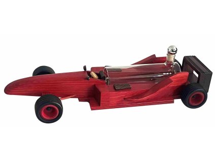 Dřevěná formule s láhví 200 ml - červená