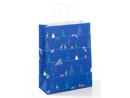 Papírová taška 24 x 11 x 31cm, motiv Vánoční čas
