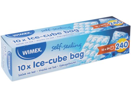 Sáček na led (LDPE) samozavírací pro 24 kostek [10 ks]