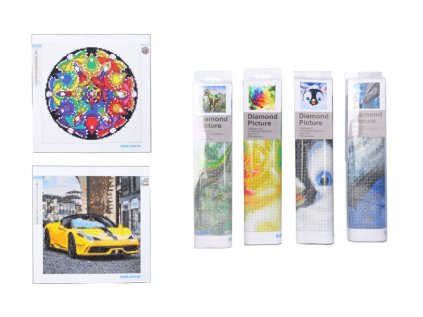 Kreativní set diamond painting 30x30 cm mix motivů