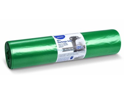 Pytel na odpadky (LDPE) 60 µm zelený 70 x 110 cm 120L [25 ks]