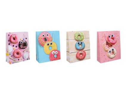 Dárková taška L 41,5x30x12 cm Dětská pohyblivé oči