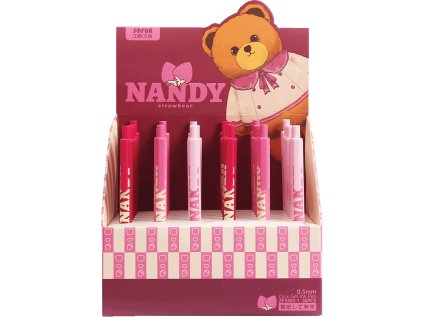 Kuličkové pero 0,5 mm ZF3303-1 NANDY STRAWBEAR 1/36