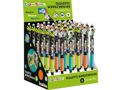 Pero kuličkové gumovací T-Rex BAMBINO, ergonomický úchop, šířka hrotu 0,5 mm