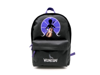 Volnočasový Wednesday Addamsův batoh violoncello, 2023 rozměry: 40 x 30 x 12cm