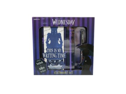 Dárková sada Wednesday Addams zápisník a kuličkové pero