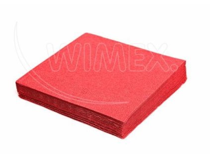 Ubrousek (PAP FSC Mix) 3vrstvý červený 33 x 33 cm [20 ks]