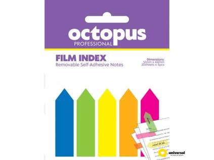 Bločky samolepicí tvaru šipky 100 listů, neonové