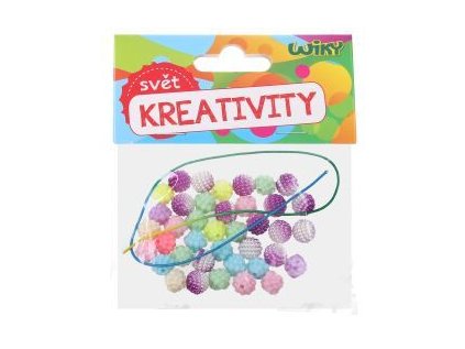 Barevné korálky s provázkem