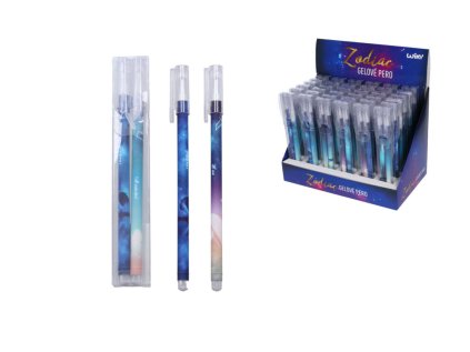 Gelové pero sada 2 ks , černá náplň - Zodiac