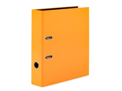 Pákový pořadač A4 7cm karton, barva - neonově oranžová
