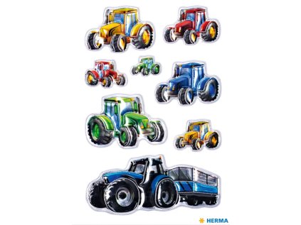 Samolepka Traktory Závod, 1 list / 8 samolepek