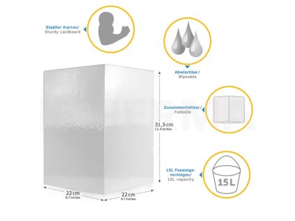 Odpadkový koš karton koně