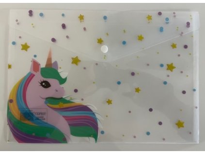 Spisové desky s drukem A4, Jednorožec, mix motivů