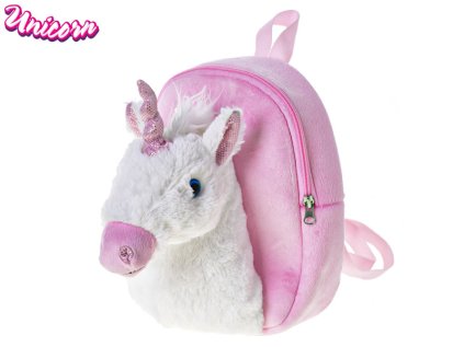 Unicorn batoh plyšový 26cm s jednorožcem 24m+