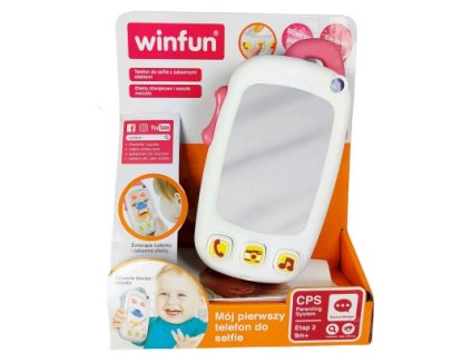 Telefon na selfie růžový 15,5cm