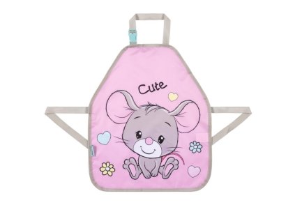 Zástěra na výtvarné práce Myška, Rozměry: 415 x 490 mm