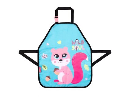 Zástěra na výtvarné práce Veverka, Rozměry: 415 x 490 mm