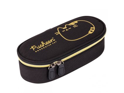 Penál oválný Pusheen Gold, rozměry: 230 x 105 x 55 mm