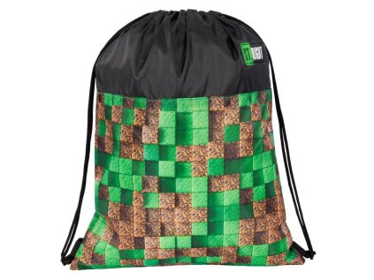 Sáček na přezůvky a cvičební úbor St.RIGHT - Pixel Cubes, rozměry 34 x 43 cm