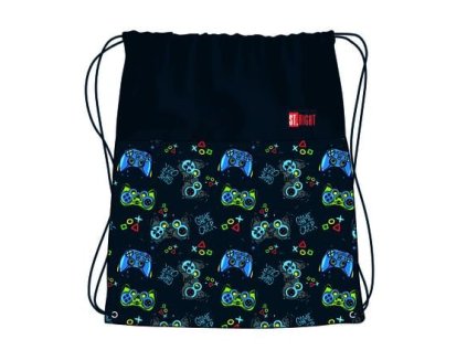 Sáček na přezůvky a cvičební úbor St.RIGHT - Colour Pads, rozměry 34 x 43 cm