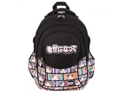 Studentský batoh St.RIGHT 17- Colour Anime BP01, 4 komorový, rozměry: 43 x 32 x 21 cm