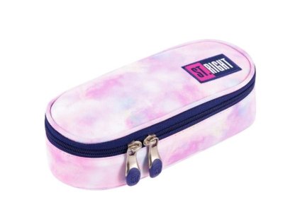 Penál oválný Pink Sky, rozměry: 230 x 105 x 55 mm