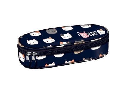 Penál oválný Cute Kitties, rozměry: 230 x 105 x 55 mm
