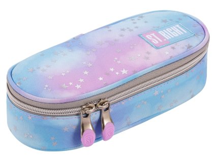 Penál oválný St.RIGHT - Pastel Stars, SO01, rozměry 23 x 9,5 x 6 cm