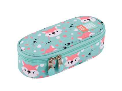 Penál oválný Lovely Foxy, rozměry: 230 x 105 x 55 mm