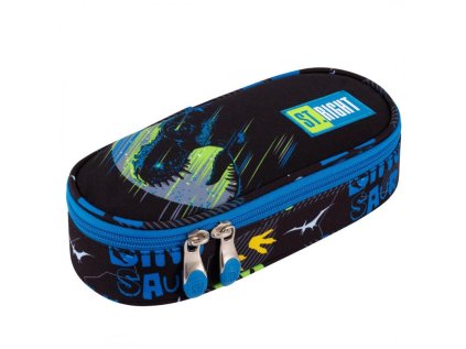 Penál oválný Dinosaurus, rozměry: 230 x 105 x 55 mm