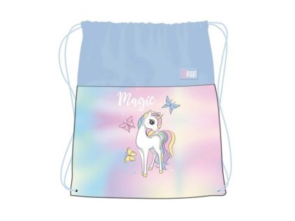 Sáček na přezůvky/batůžek Magic Unicorn, rozměry: 43 x 32 cm