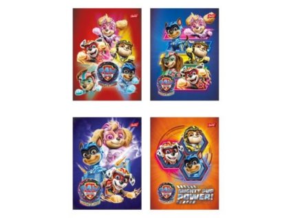 Sešit A5, 32 stránek, čtverečkovaný, Tlapkova patrola