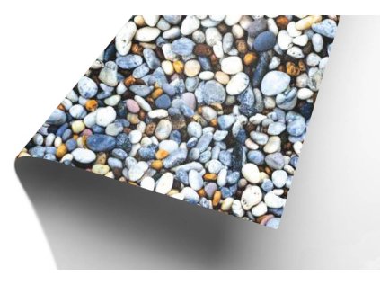 Barevný karton s potiskem Kamínky, formát B2 250gr/m2