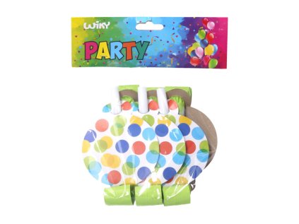 Párty frkačky TEČKY 6 ks