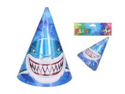 Párty kloboučky ŽRALOK 15 cm, 6 ks