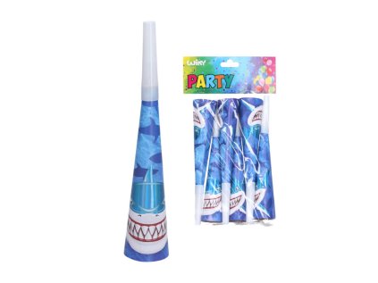Párty trumpetky ŽRALOK 20 cm, 6 ks