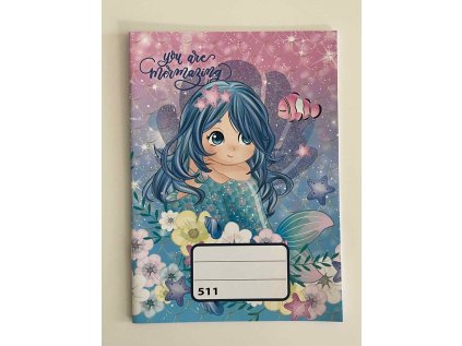 sešit 511, A5, 10 listů, linky 20 mm, víla