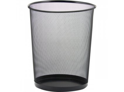 Koš drátěný na odpadky černý, výška 28 cm