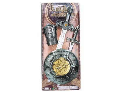 Rytířský set s mečem 50 cm 4 ks