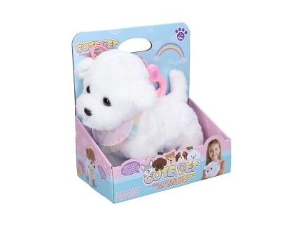 Pes chodící s efekty na kabel 22 cm