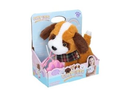 Pes chodící s efekty na kabel 22 cm