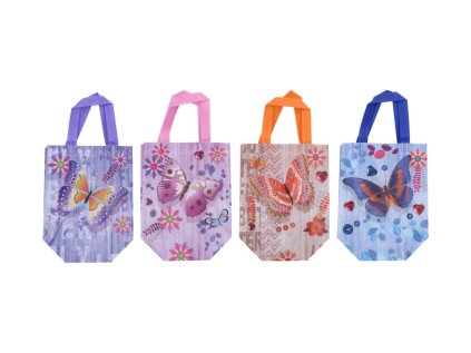 Dárková taška S 27x29x12 cm Motýl - netkaná textílie